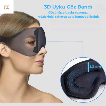 3D Uyku/Yoga Göz Maskesi – Konforlu Uyku, Yenilenmiş Sabahlar
