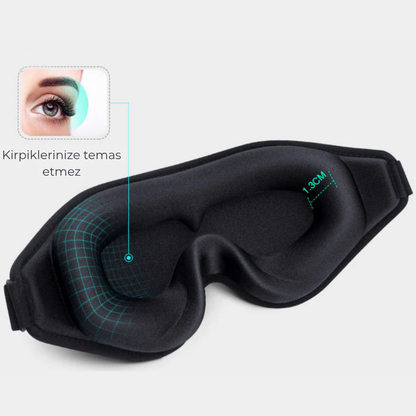 3D Uyku/Yoga Göz Maskesi – Konforlu Uyku, Yenilenmiş Sabahlar